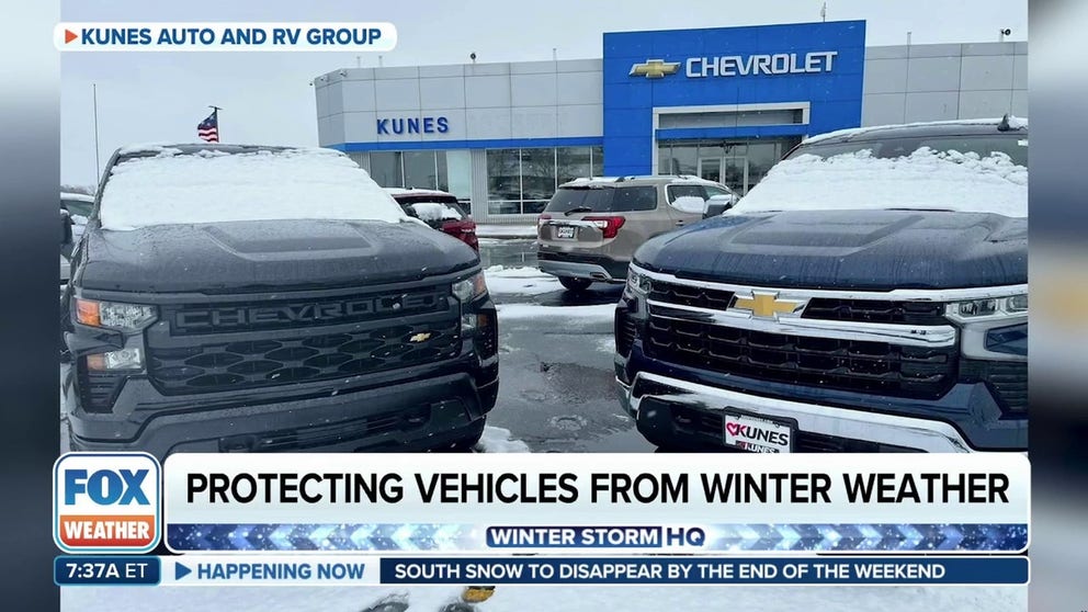 The harsh conditions of winter can do a number on your vehicle, but there are things you can do to protect it. Kunes Auto and RV Group COO Scott Kunes joined FOX Weather with advice on what you can do to protect your vehicle.