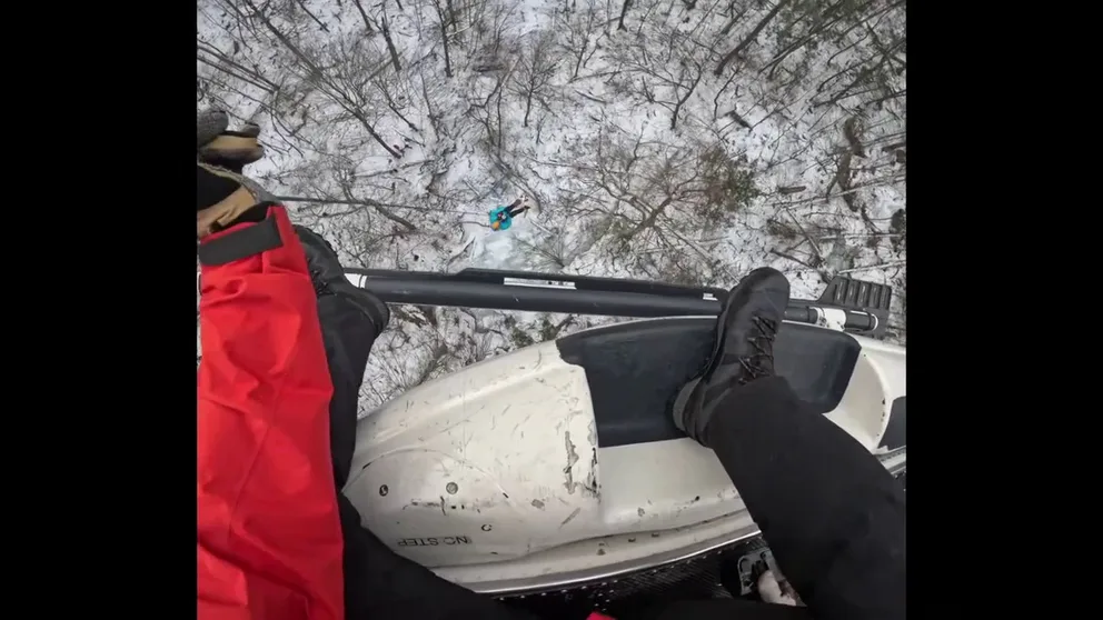 An injured ice climber had to be airlifted after falling amid winter weather in the Catskills area in upstate New York (Video Credit: New York State Department of Environmental Conservation).
