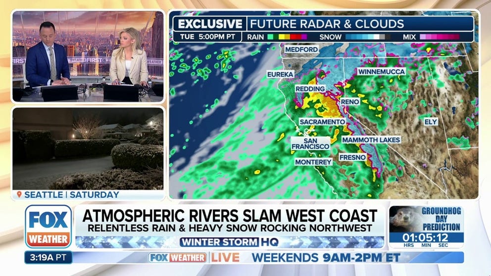 Powerful atmospheric river storms to slam West Coast with heavy rain ...