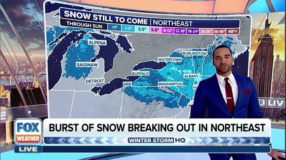 Northeast snow overnight to create slippery Monday morning commute ...
