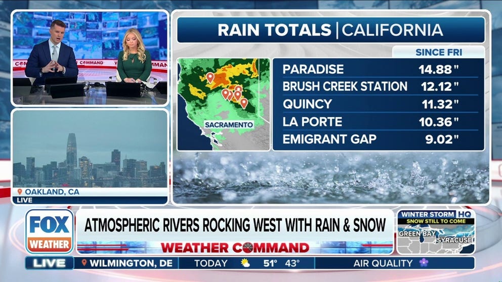 Weather Three Rivers Powerful atmospheric rivers drench West with rain, snow | Latest ...