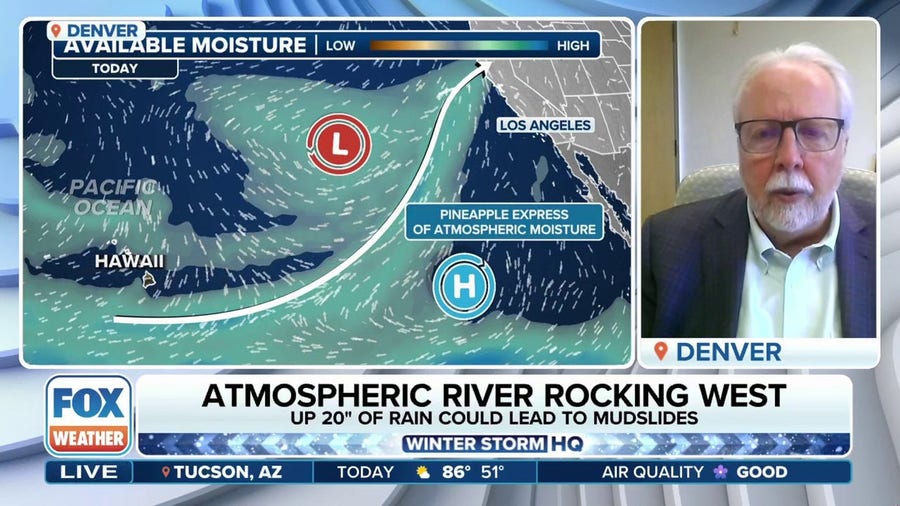 Atmospheric rivers rock the West with relentless heavy rain, snow