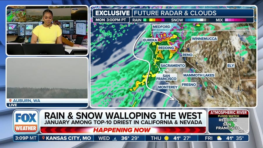 Rain, snow wallops the West as atmospheric rivers bring surge of moisture