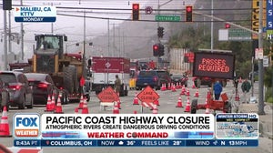 Atmospheric rivers create dangerous driving conditions on Pacific Coast Highway