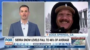 Dr. Andrew Schwartz joins FOX Weather to discuss how the California snowpack has dropped to below-average numbers