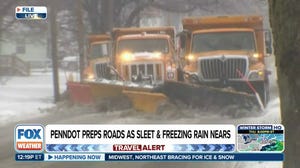 Pennsylvania DOT prepares roads as sleet, freezing rain near