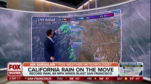 Third atmospheric river to hit California Thursday, bringing more rain