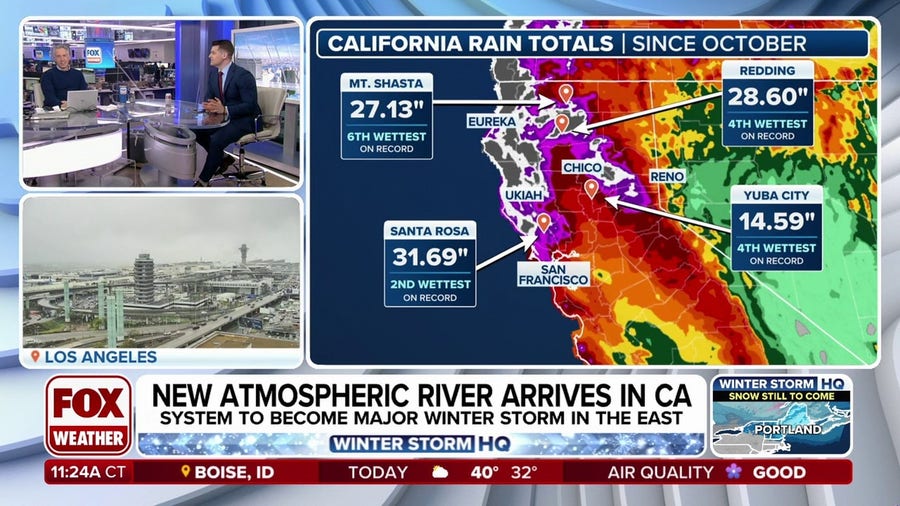 Third Pacific storm to slam California with heavy rain, mudslides