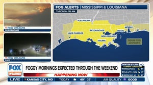 Foggy mornings expected through weekend across southeastern Louisiana