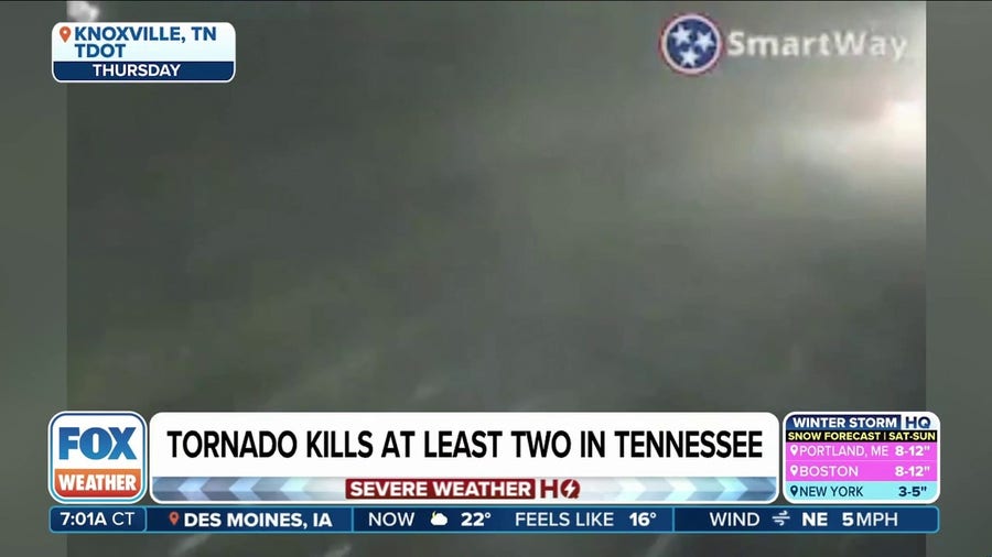 Likely tornado kills at least 2 in Tennessee