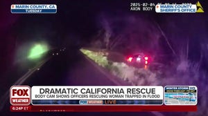 Dramatic rescue: Deputies pull California driver from flooded vehicle