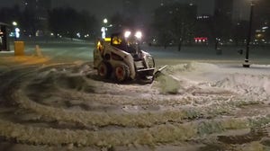 Watch: Crews clear snow from Boston Common