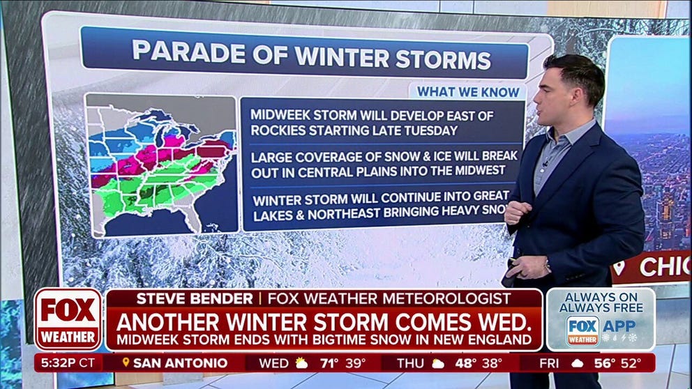 Back-to-back winter storms expected to impact millions this week ...
