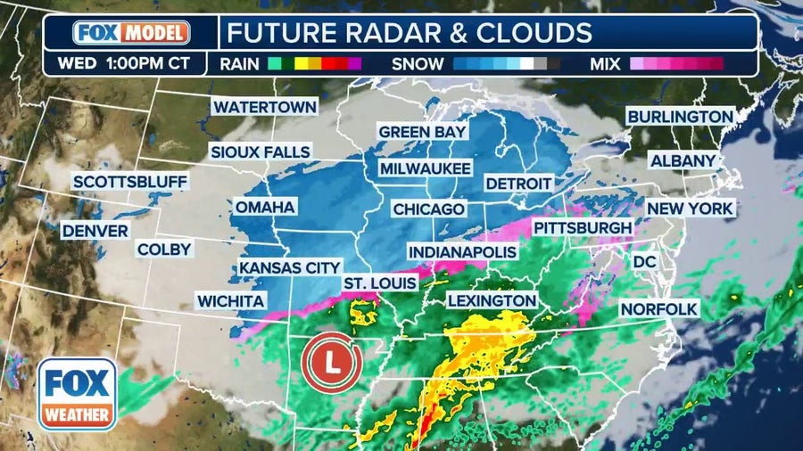 Watch: Exclusive FOX Model Futuretrack shows winter storm slamming Midwest, Great Lakes