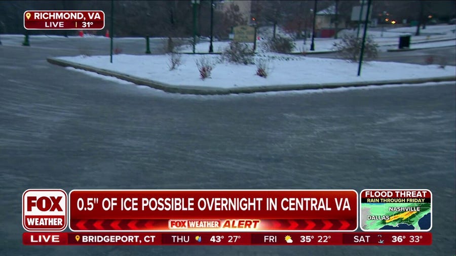 Virginia under state of emergency as winter storm moves in