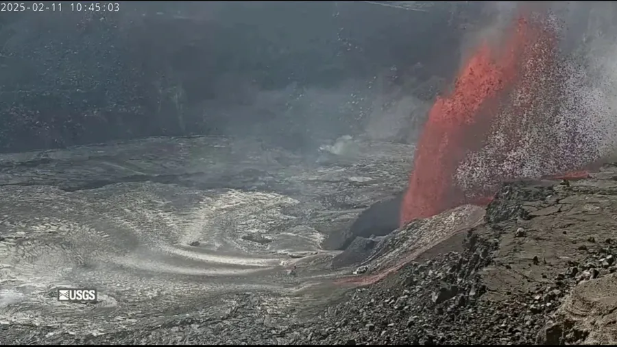 Hawaii’s Kilauea volcano shoots lava 330 feet into the air