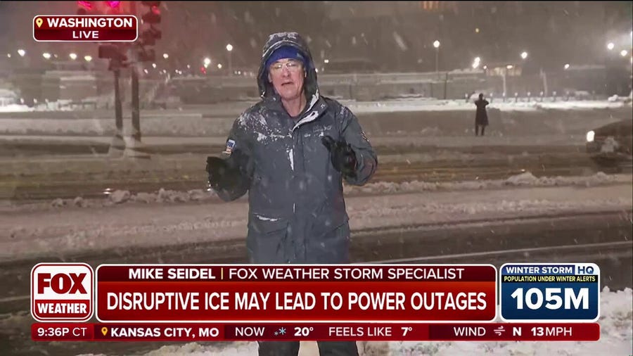 FOX Weather Storm Specialist Mike Seidel is live in Washington reporting the latest on the heavy snowfall