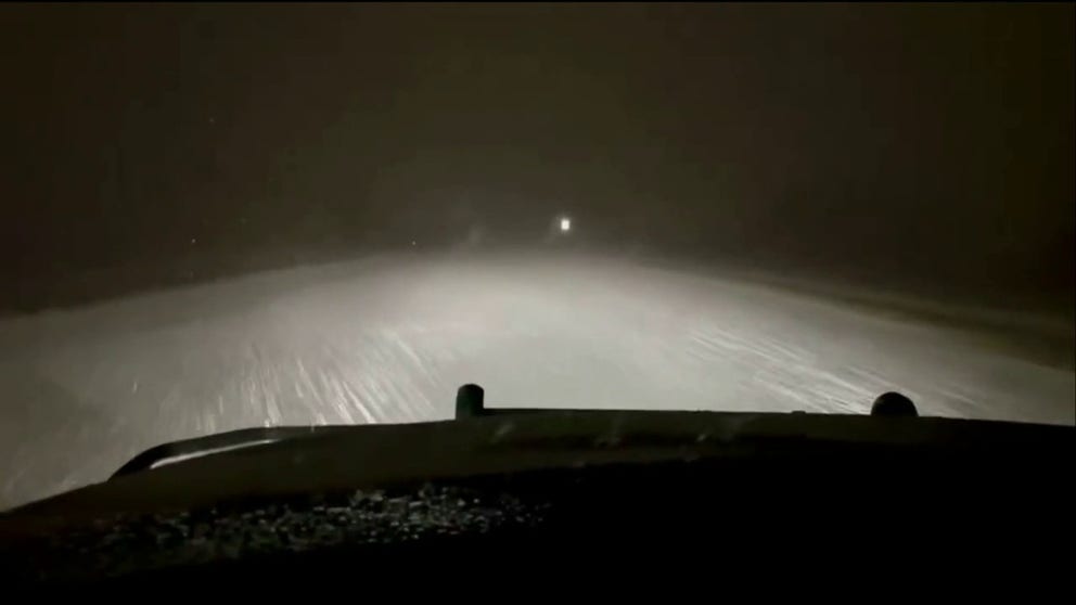 A video shared by the Douglas County Sheriff's Office shows treacherous travel conditions due to heavy snow that fell during a winter storm early Wednesday morning.