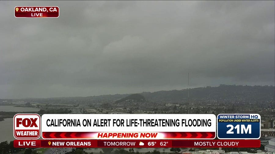 Strong storm slamming into California, bringing potential for flooding and mudslides