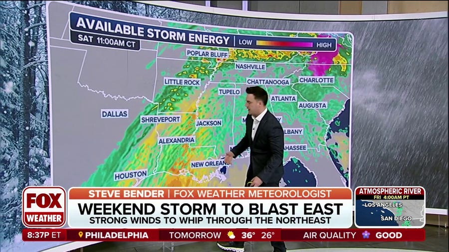 See the ingredients coming together for a weekend storm system