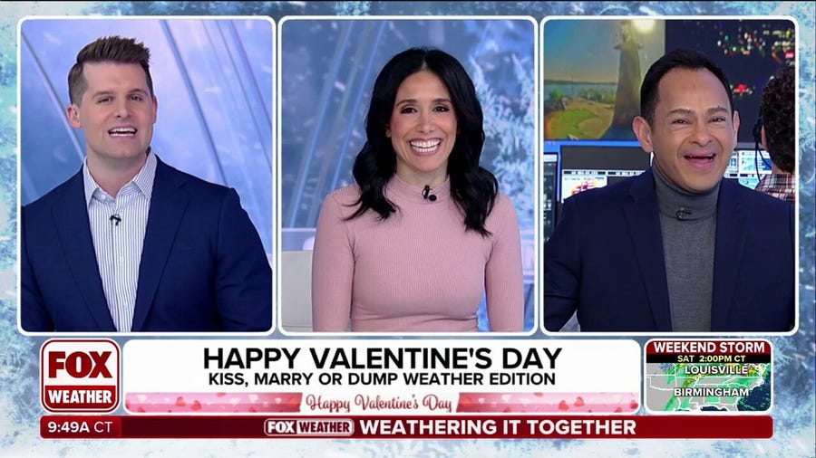 Kiss, marry or dump: the weather edition for Valentine's Day