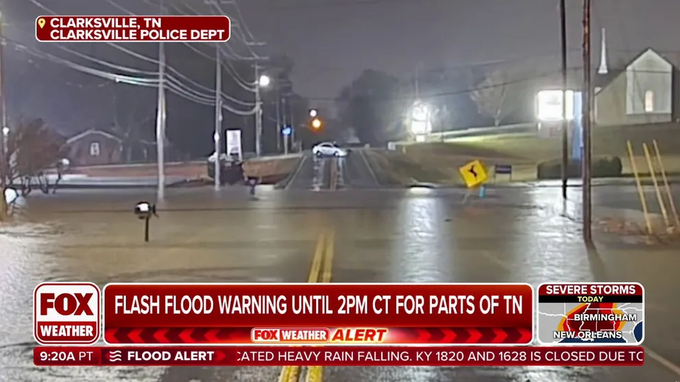 Water rescues have been reported in western Tennessee and southern Kentucky as more than 3-5 inches of rain fell by Saturday afternoon with more on the way. 