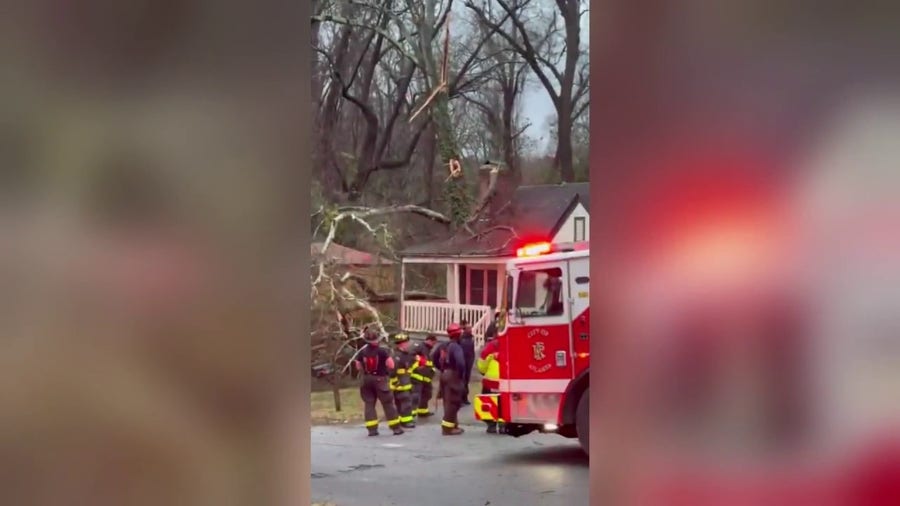 Man dead in Atlanta after storm knocks tree onto home