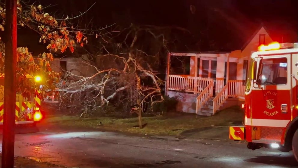 A man died when a tree fell on his home early Sunday morning. Many Southeastern states have been pummeled by severe weather this weekend. FOX 5 Atlanta Reporter Alexa Liacko was at the scene of the tree collapse this morning. 