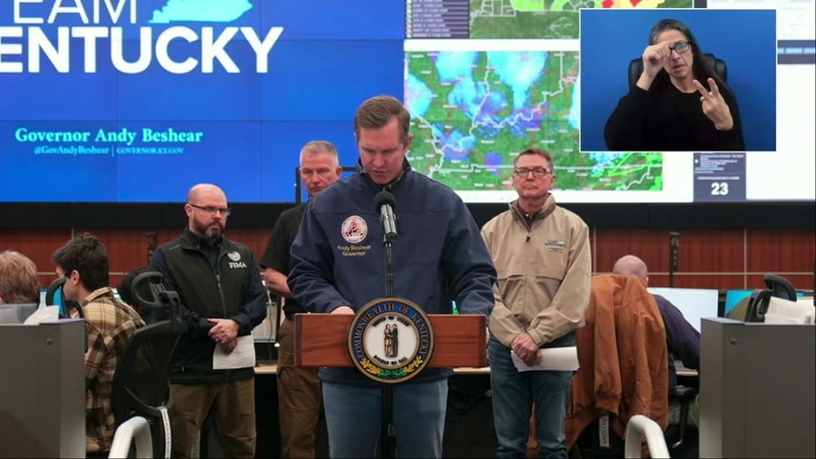 Watch: Kentucky Gov. Andy Beshear announces 8 deaths due to flooding