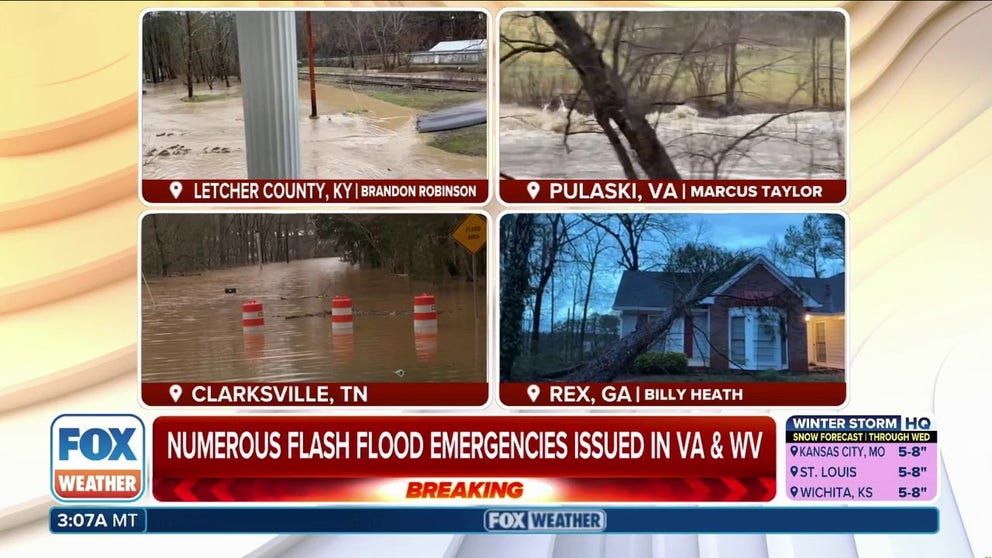 Portions of Kentucky and Tennessee were hit hard by widespread flash flooding over the weekend.