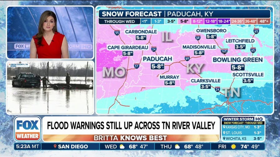 Winter storm to slam Tennessee Valley as recovery efforts continue in wake of deadly flooding