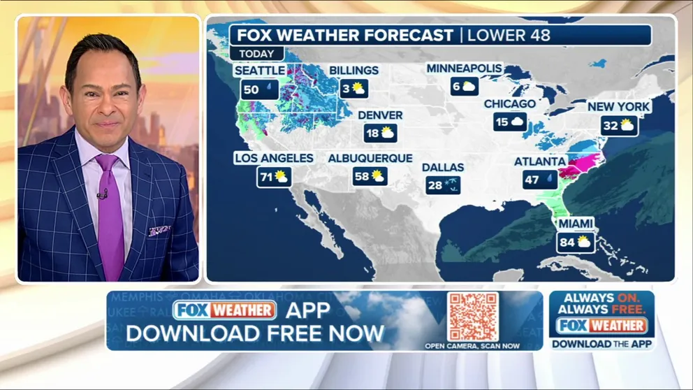 FOX Weather has you covered with the breaking forecasts and weather news headlines for your Weather in America on Wednesday, February 19, 2025. Get the latest from FOX Weather Meteorologist Craig Herrera