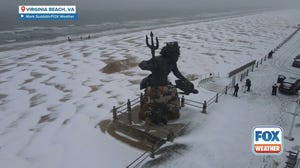 Snow blankets Virginia Beach shores