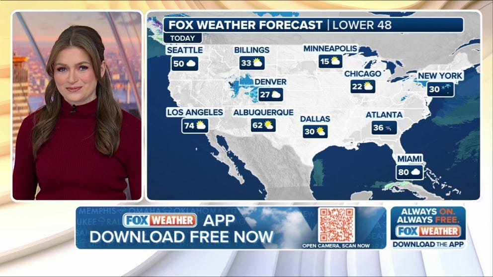 Fox Weatherは、2025年2月20日木曜日にあなたを認定し、アメリカの天気の予測と天気のニュースを削減します。