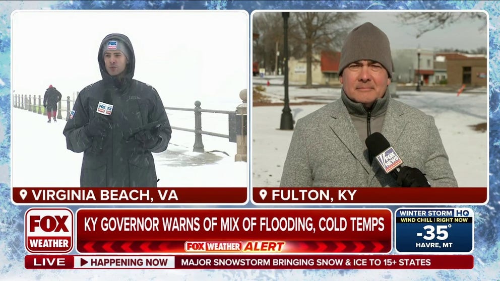 Kentucky is dealing with dangerous cold temperatures immediately following a snowstorm and historic, deadly flooding. FOX News Senior Correspondent Jonathan Serrie has conditions from Fulton, KY.