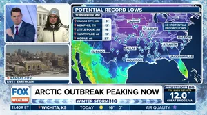 Arctic outbreak peaking now as widespread record cold expands South