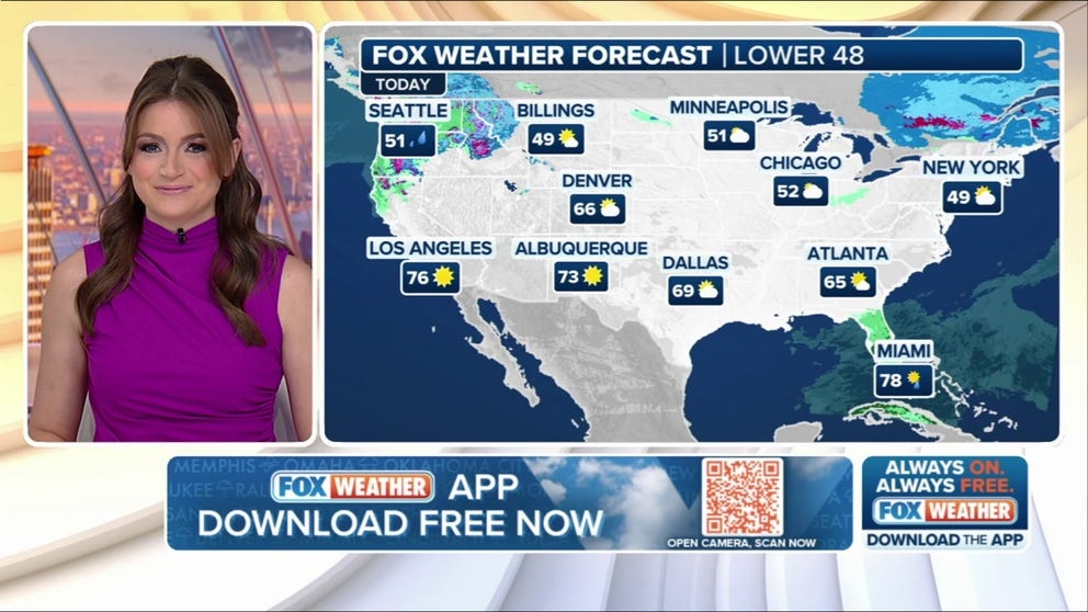 FOX Weather has you covered with the breaking forecasts and weather news headlines for your Weather in America on Monday, February 24, 2025. Get the latest from FOX Weather Meteorologist Britta Merwin.