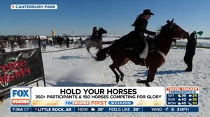 Skijoring combines skiiing and horse to create a unique winter sport