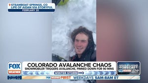 Snowmobiler details scary moment he was caught in avalanche in Colorado