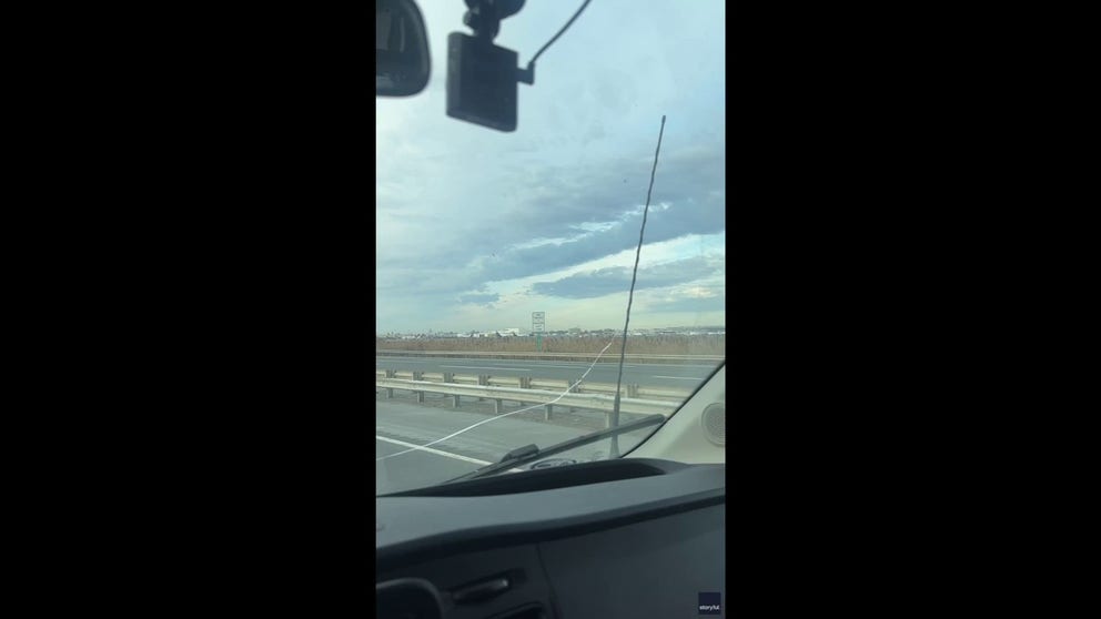 According to the FAA FedEx Flight 3609 was forced to return to Newark Liberty International Airport shortly after a bird strike shortly after takeoff. The Boeing 767 landed safely, one of its engine could be seen engulfed in flames. The FAA is investigating (Video Credit: Sofiane Zeblah via Storyful).