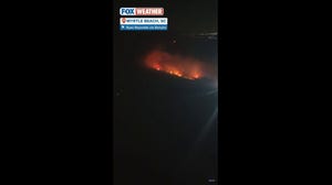 Watch: South Carolina wildfire seen from airplane over Myrtle Beach