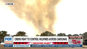 Wildfires in Carolinas fueled by dry conditions, gusty winds 