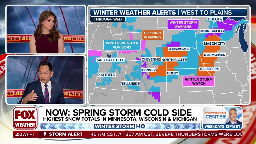 Blizzard Warnings issued in 5 states as monster storm hits Plains with full force