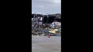 Texas warehouse partially destroyed during Tuesday more severe weather