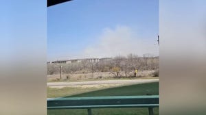 Grass fire ignites south of San Antonio on Tuesday.