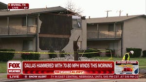 Tornado leaves trail of damage in Irving, Texas