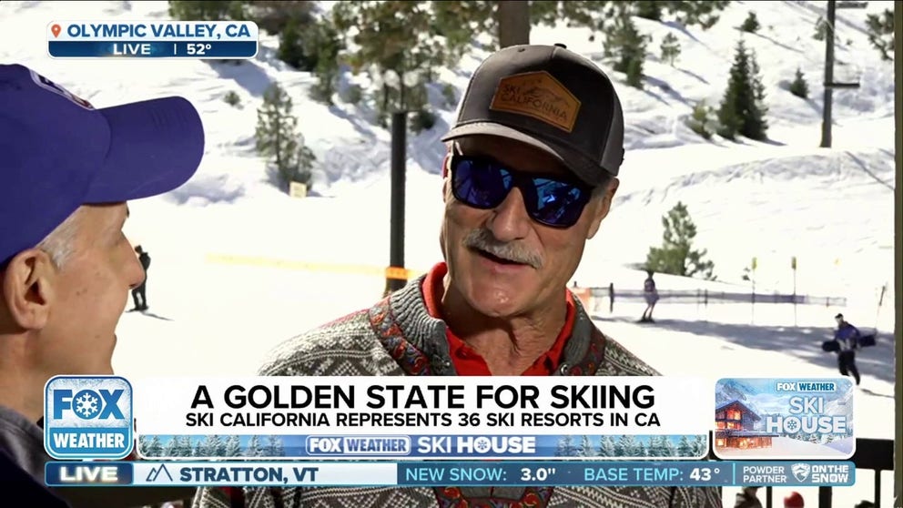 John Rice, President and CEO of Ski California, joins Bob Van Dillen for FOX Weather's Ski House to talk about how the state's surplus of snow benefits winter sports.