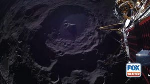 Athena lunar lander sends back images from Moon's south pole