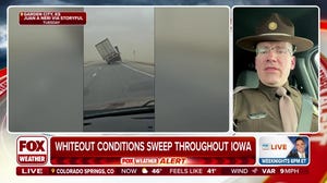 Near blizzard conditions sweep across Iowa