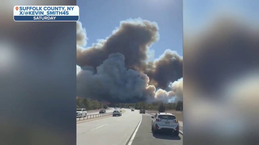 WIldfires scorch more than 600 acres on Long Island, NY